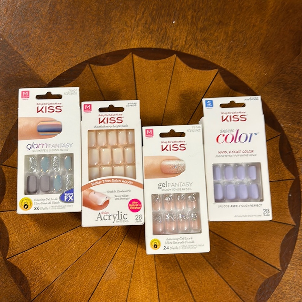 4 New Boxes of Kiss Acrylic Nails